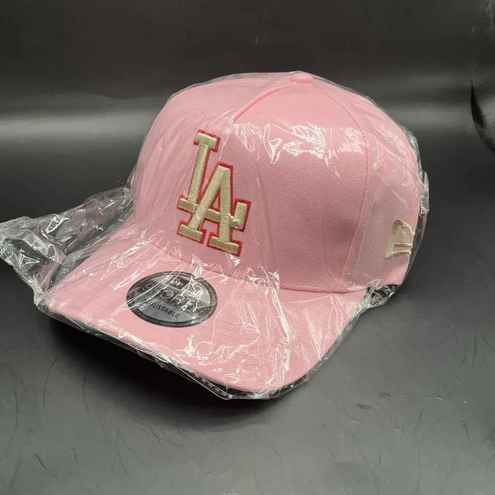 Los Angeles LA Dodgers Annivers Baseball Cap Pink New Era MLB 9 Forty SnapBack